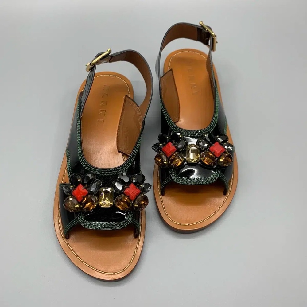 Marni Fussbett Jewel Embellished Sandals